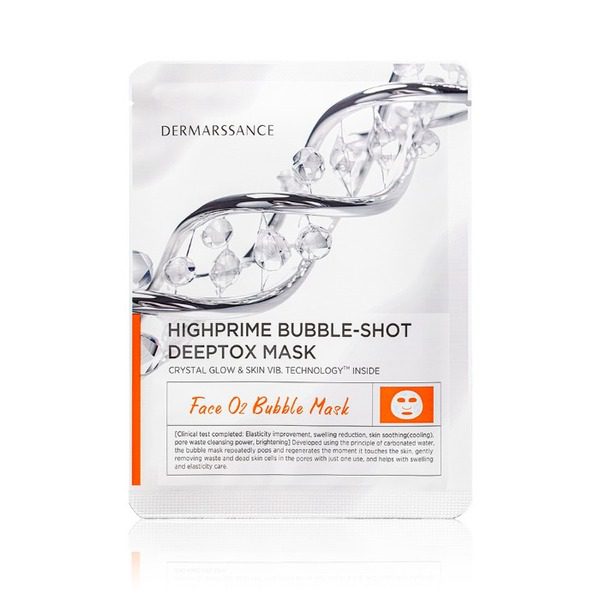 Highprime Bubble-Shot Deeptox Mask — carbonated O2 bubble sheet mask