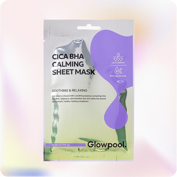 Glowpool Cica BHA B5 Calming Sheet Mask