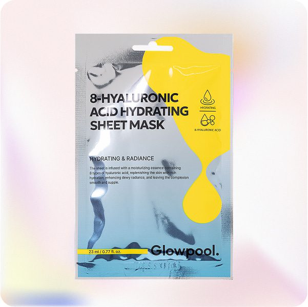 Glowpool 8-Hyaluronic Acid Hydrating Sheet Mask